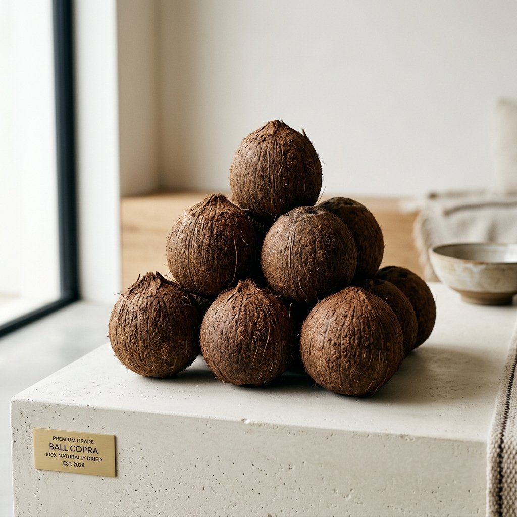 Heap of premium whole Ball Copra